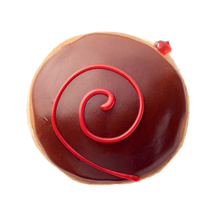 Chocolate Iced Raspberry Filled Donut